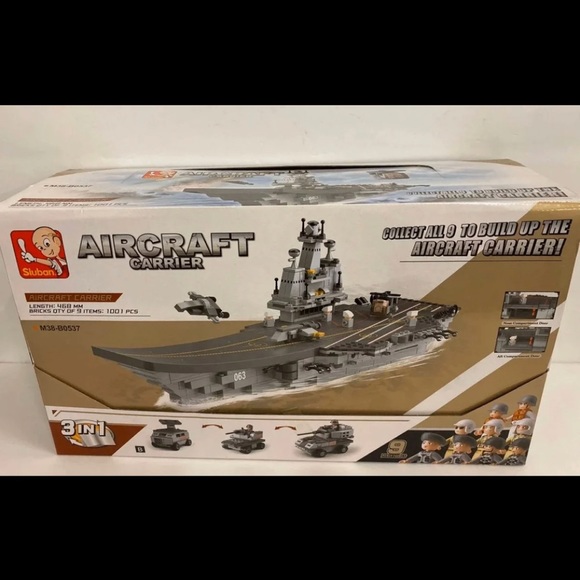 Sluban Lego ARMY Aircraft carrier 3 in 1 B, - Picture 1 of 2